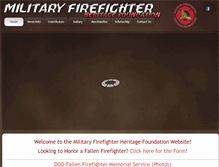 Tablet Screenshot of militaryfirefighterheritage.com